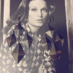 Beautiful, silver earrings.